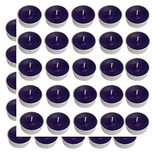 pure indian candle handmade lavender fragrance purple solid tea light candle pack of 50 pictl202263