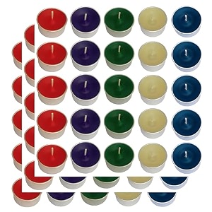 pure indian candle handmade multi fragrance multi tea light candle pack of 75 pictl202254