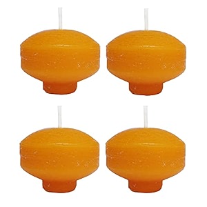 floating candles for decoration sandalwood amber scented nugget candles for home decor water bowl spa amp gifting  long burning 810 hrs  pack of 4