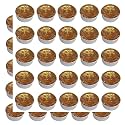Pure Indian Candle Handmade Sandalwood Amber Fragrance Golden Glitter Tea Light Candle (Pack of 50) PICTL202233