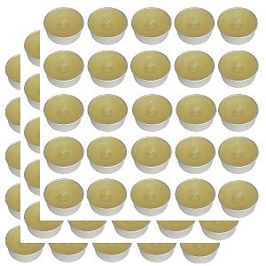 pure indian candle handmade vanilla fragrance ivory solid tea light candle pack of 75 pictl202249