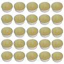 Pure Indian Candle Handmade Vanilla Fragrance Ivory Solid Tea Light Candle (Pack of 25) PICTL202247
