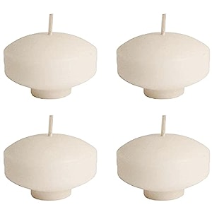 floating candles for decoration jasmine scented nugget candles for home decor water bowl spa amp gifting  long burning 810 hrs  pack of 4