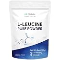Pure L-Leucine Powder 8 oz - Unflavored Essential Amino Acid for Protein Synthesis, Recovery &amp; Lean Mass Support, Vegan, Keto, Non-GMO