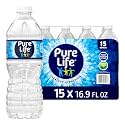 Pure Life Purified Bottled Water - 15 Pack, 16.9 Fl Oz
