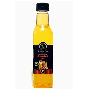 pure n desi cold pressed groundnut oil wood pressed unrefined 500ml