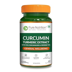 pure nutrition curcumin supplements with piperine  turmeric supplement for joint immune amp inflammation support  curcumin tablets for daily wellness  anti inflammation supplements - 60 tablets