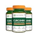 Pure Nutrition Curcumin C3 Complex Supplement - 180 Caps (60x3) | Anti Inflammation Turmeric Supplements 760mg with Black Pepper, Piperine, Amla &amp; Sunthi | High Absorption Inflammatory Support (760mg)