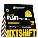 Pure Nutrition All-in-One Plant Protein Powder | Vegan Protein Powder with Pea & Brown Rice Protein | 25g Plant Based Protein with Flaxseed Omega 3 & Digestive Enzymes | Lactose Free Protein Powder for Men & Women