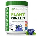 Pure Nutrition Plant Protein Powder | Vegan Protein Powder with Pea &amp; Brown Rice Protein | 25g Plant Based Protein with Flaxseed Omega 3 &amp; Digestive Enzymes | Lactose Free Protein Powder for Men &amp; Women | Plant Pr