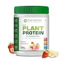 Pure Nutrition Plant Protein Powder | Vegan Protein Powder with Pea &amp; Brown Rice Protein | 25g Plant Based Protein with Flaxseed Omega 3 &amp; Digestive Enzymes | Lactose Free Protein Powder for Men &amp; Women | Plant Pr