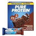 Pure Protein Chocolate Deluxe Protein Bars, 21g Protein, Gluten Free, 12 Ct