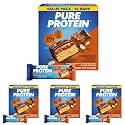 Pure Protein Chocolate Peanut Caramel Protein-Bars, 20g Protein, 12 Count (Pack of 4)