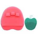 Soft Silicone Shower Brush, Body &amp; Face &amp; Short Hair Wash, Bath Exfoliating Skin Massage Scrubber, Dry Skin Brushing Glove Loofah, Fit for Sensitive and All Kinds of Skin (Blue)