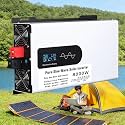 Pure Sine Wave Power Inverter 5000W 6000W 8000W 10000W 12000W Pure Sine Wave Power Inverter 12V 24V 48V 60V 72V 96V to 110V/220V DC to AC with AC Outlets, LCD Display USB Port,for Car RV Boa 12V8000W