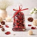 Pure Source India Premium Red Rose Potpourri –Natural Dried Flower Red with Long Lasting Fragrance | Home Décor, Aromatherapy &amp; Gift Hamper Use|Room Freshener for Living Room, Bedroom &amp; Office| 250GM