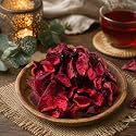 Pure Source India Premium Red Scented Potpourri Gift Pack – Natural Dried Flower Fragrance for Home Décor, Aromatherapy &amp; Festive Gift Hampers (Rose) 500Gm