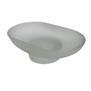 pure source india glass soap dish 1 piece oval