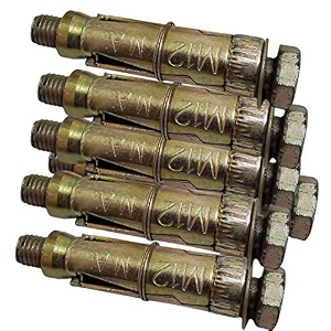 pure source india hard metal anchor fasteners bolt type 12 mm 6 piece