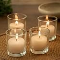 Pure Source India Tea Light Votive Glass Candle Holders – Perfect for Diwali, Weddings, Spa & Holiday Décor (Pack of 6, Clear)