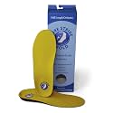 Pure Stride Bold Professional Full Length Orthotics -Shoe Support for Metatarsals, High Arch, Flat Feet - Pain Relief For Plantar Fasciitis, Arch, Heel - 1 Pair, Men's 3-3.5/Women’s 5-5.5, Bold Yellow