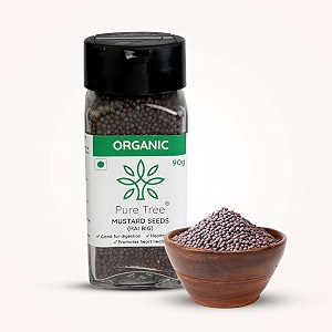 pure tree certified organic mustard seeds big90 gramglass jarblack mustard rai seeds bigsasive seeds whole kali rai danasarson dana indian spice gluten free