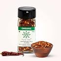 Pure Tree Certified Organic Kashmiri Red Chilli Flakes|Glass Jar|Crushed Red Pepper Flakes|Organic Red Pepper Flakes Chili for Seasoning for Pizza & Salad|Dry Kashmiri Red Chilli Flakes,40 gram