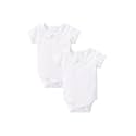 pureborn Baby Girls Boys 2-Pack Bodysuit One-Piece Romper 0-24 Months