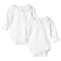 pureborn Baby Girls Boys 2-Pack Bodysuit One-Piece Romper 0-24 Months