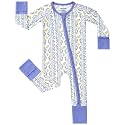 pureborn Baby Sleeper Viscose from Bamboo Zipper Footies Pjs 0-24 Months