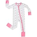 pureborn Baby Sleeper Viscose from Bamboo Zipper Footies Pjs 0-24 Months