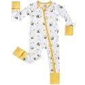 pureborn Baby Sleeper Viscose from Bamboo Zipper Footies Pjs 0-24 Months