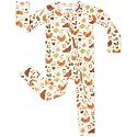 pureborn Baby Sleeper Viscose from Bamboo Zipper Footies Pjs 0-24 Months