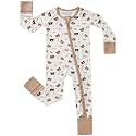 pureborn Baby Sleeper Viscose from Bamboo Zipper Footies Pjs 0-24 Months