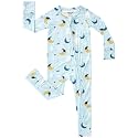 pureborn Baby Sleeper Viscose from Bamboo Zipper Footies Pjs 0-24 Months