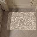 PureCozy 2x3 Deep Brown Area Rug Washable Vintage Non Slip Carpet