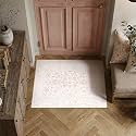 PureCozy 2x3 Pink Area Rug Washable Vintage Non Slip Carpet