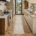 PureCozy Beige Runner Rug 2x8 Vintage Oriental Distressed