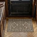 PureCozy Brown Small Entryway Rug 2x3 Vintage Floral Distressed