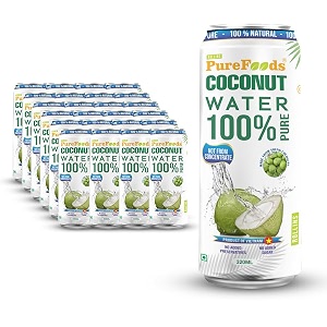 rollins purefoods vietnamese tender coconut water 100 pure amp natural  nariyal paani for daily hydration amp healthy skin  pack of 24 320 ml each