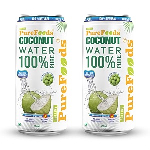 rollins purefoods vietnamese tender coconut water 100 pure amp natural  nariyal paani for daily hydration amp healthy skin  pack of 2 500ml each