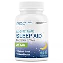 Puregen Labs Nighttime Sleep Aid, Doxylamine Succinate 25mg, 225 Tablets