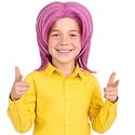 PUREHAIR Kids Short Pink Wig with Tattoos for Boys Costume