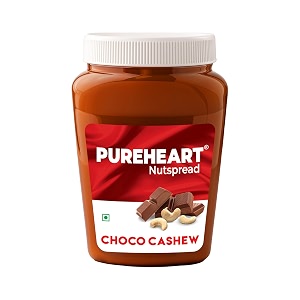 pureheart nut spread choco cashew 192 gm nutty chocolate cashew spread for breakfast breadtoast sandwich