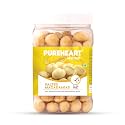 Pureheart Salted Macadamia, 333 gm| Premium Roasted Australian Macadamia Nuts, Rich in Antioxidants - Whole, Exotic, and Crunchy Dry Fruits, Ideal Snacks - Reusable Jar