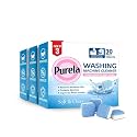 Washing Machine Cleaner Tablets – 90 Effervescent Tablets for Front & Top Load Washing Machines – Helps Reduce Odor, Residue & Scale Buildup