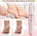 PURELYCART Flawless Pedi Electronic Tool File and Callus Remover, Pedicure Foot Roller