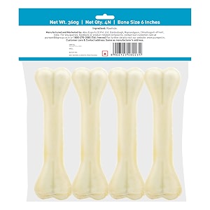 purepet dog treats pressed chew bones 1524 cm - pack of 8 bones all life stages