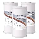 PUREPLUS 10" x 4.5" Whole House Iron Reducing Sediment Water Filter,3PACK