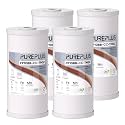 PUREPLUS 10" x 4.5" Whole House Iron Reducing Sediment Water Filter,4PACK